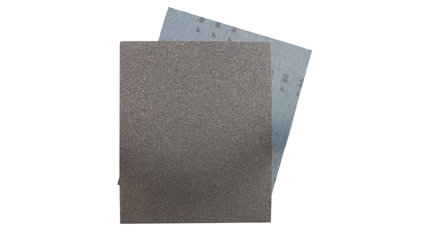 RS PRO P80 Grit Coarse Sanding Sheet, 280mm x 230mm