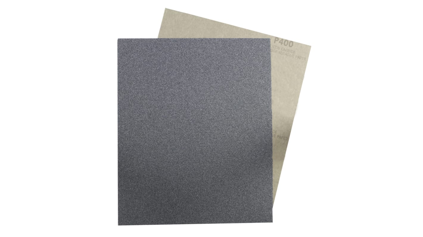 Feuille abrasive RS PRO, Carbure de Silicium grain P400, Fin, 280mm x 230mm