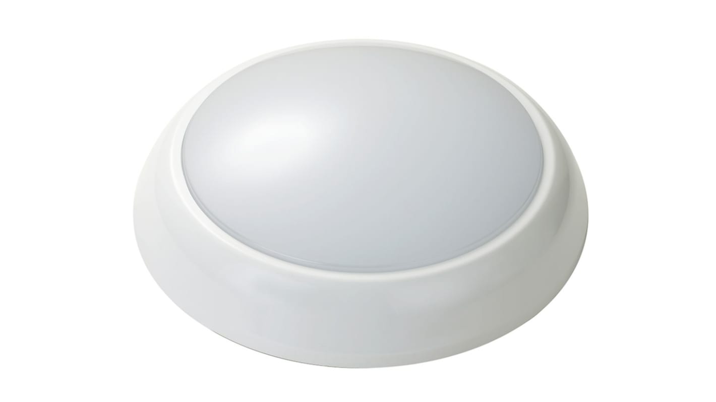 RS PRO Round LED Bulkhead Light, 18 W, 220 → 240 V ac, IP54