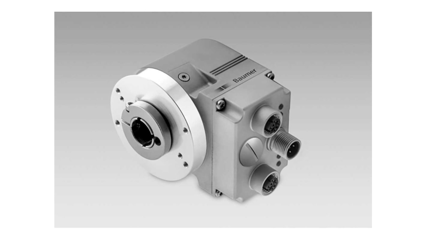 Baumer 绝对编码器, 光学编码器, 10 → 30V 直流, 空心轴, 12mm轴径, 最高+85°C, 直通面板安装插座安装, IP65, EAL580系列