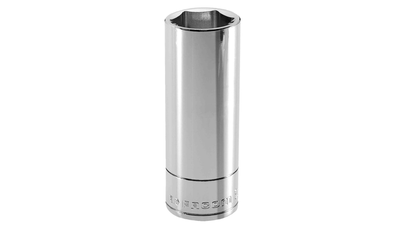 Facom 1/2 in Drive 13mm Deep Socket, 6 point, 77 mm Overall Length