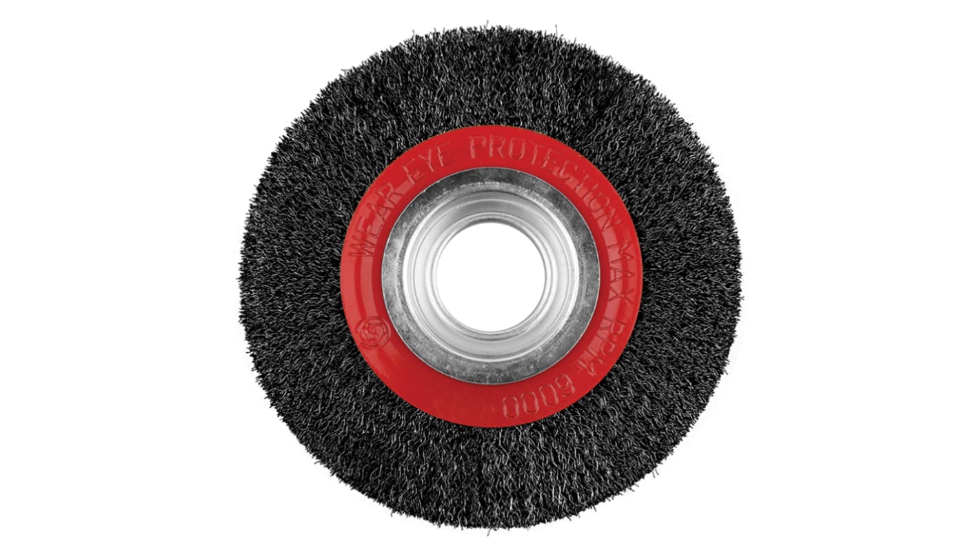 RS PRO Steel Bevelled Abrasive Brush, 150mm Diameter