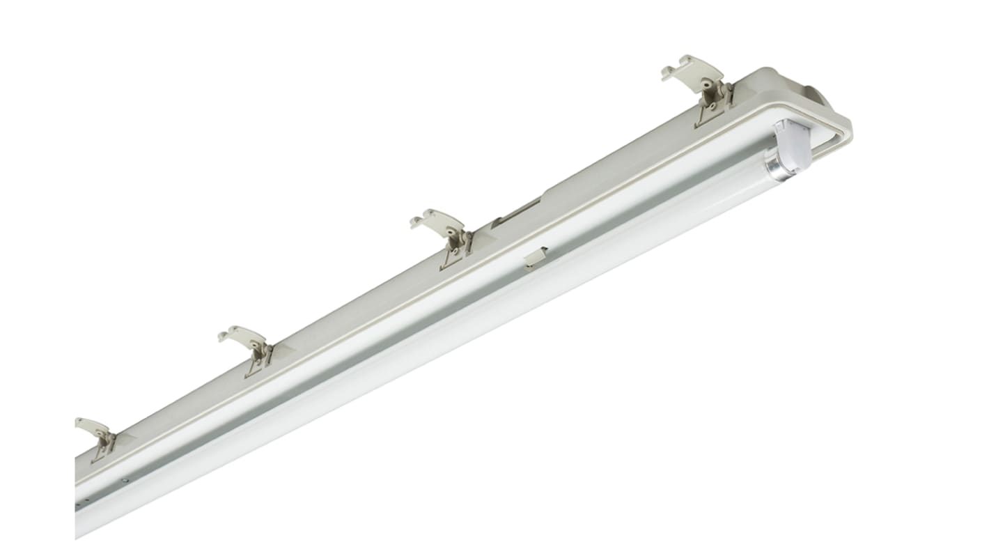 RS PRO 70W Fluorescent Batten Light, 230 V ac Tubular Emergency, 1 Lamp, Anti-corrosive, 1.83m Long, IP65