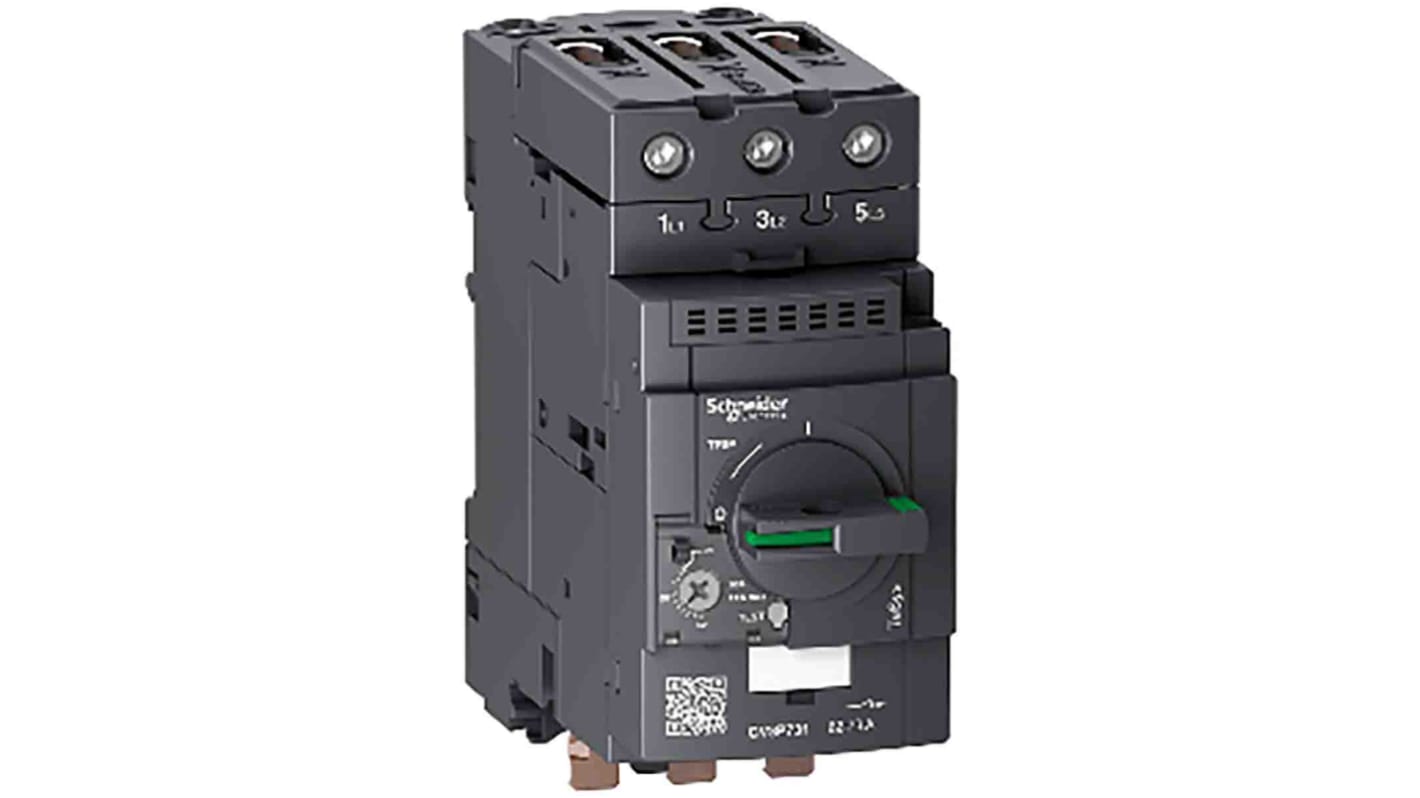 Schneider Electric TeSys Thermal Circuit Breaker - GV3P 3 Pole 690V ac Voltage Rating DIN Rail Mount, 73A Current Rating