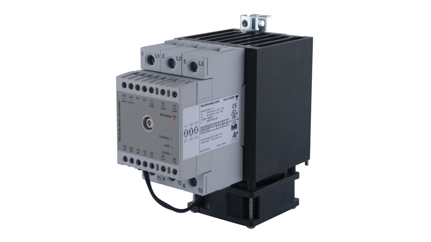 Carlo Gavazzi RGC2P Series Solid State Relay, 85 A Load, DIN Rail Mount, 660 V ac Load, 10 V dc Control