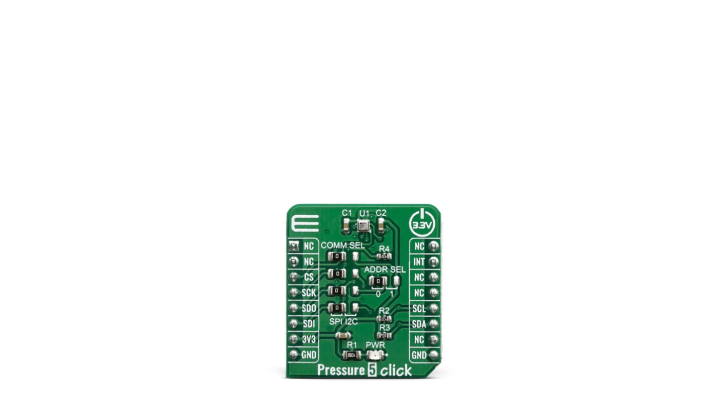 MikroElektronika Pressure 5 Click Pressure Sensor for BMP388 Battery-Powered and Portable Applications