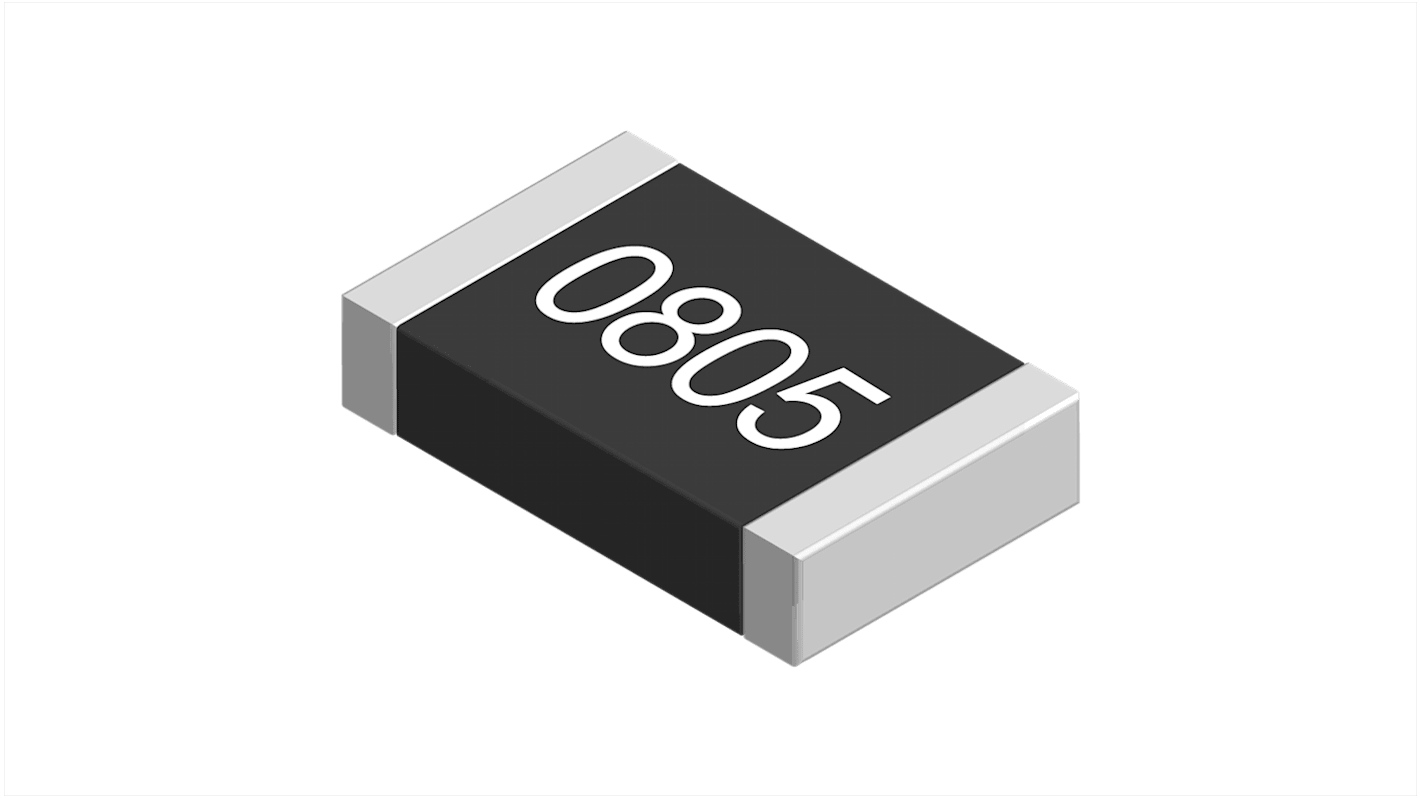 Resistencia SMD Vishay, 0Ω, 0.2W, Película Fina, 0805 (2012M) 150V, Serie MCU