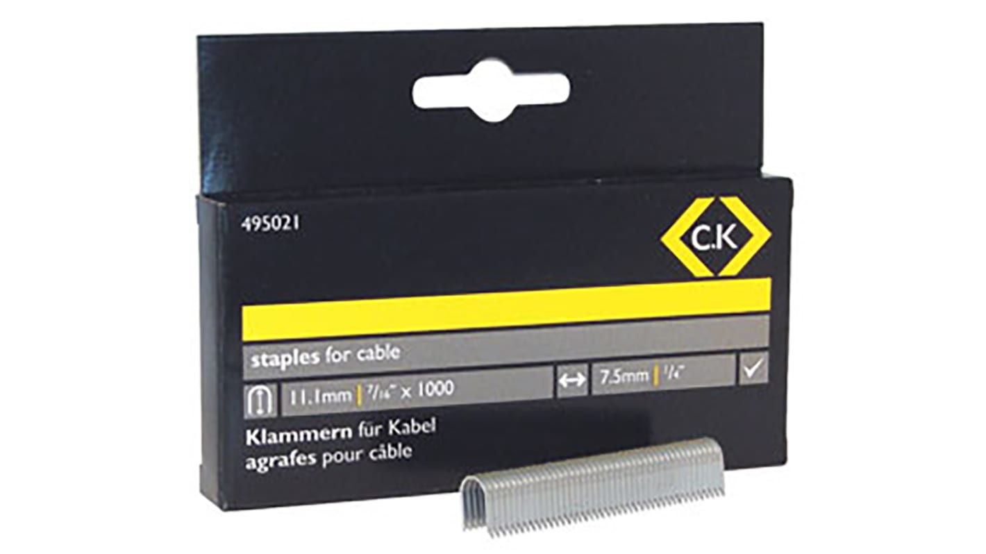 Grapas CK, 495021, 7,5 x 10mm