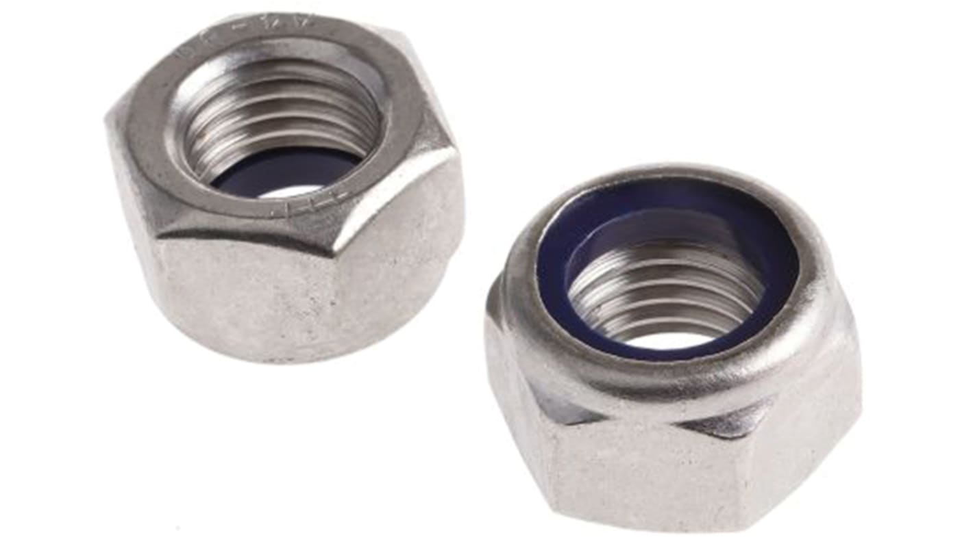 RS PRO Stainless Steel Lock Nut, DIN 985, M20