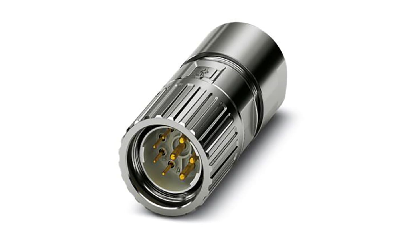 Phoenix Contact Circular Connector, 8 Contacts, Cable Mount, M23 Connector, Plug, Male, IP66, IP68, IP69K, M23 PRO