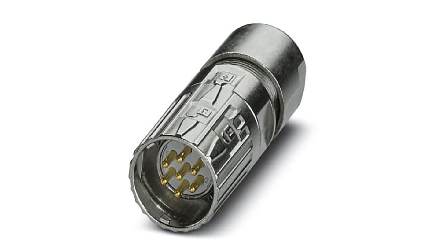 Conector circular Phoenix Contact macho serie M23 PRO de 7 vías macho, montaje aéreo, IP66, IP68