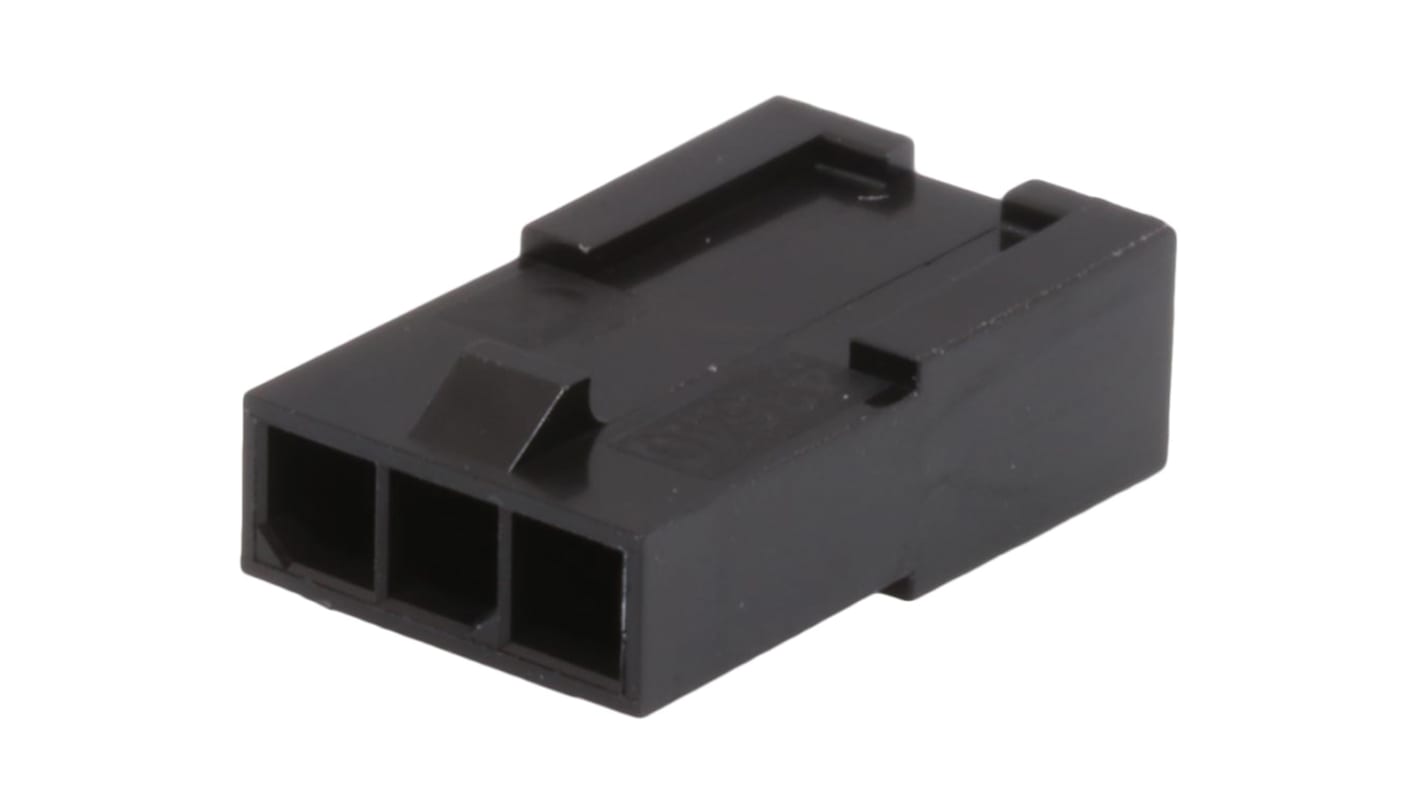 Carcasa de conector de crimpado Molex 43640-0301, Serie Micro-Fit, paso: 3mm, 3 contactos, , 1 fila filas, Macho,