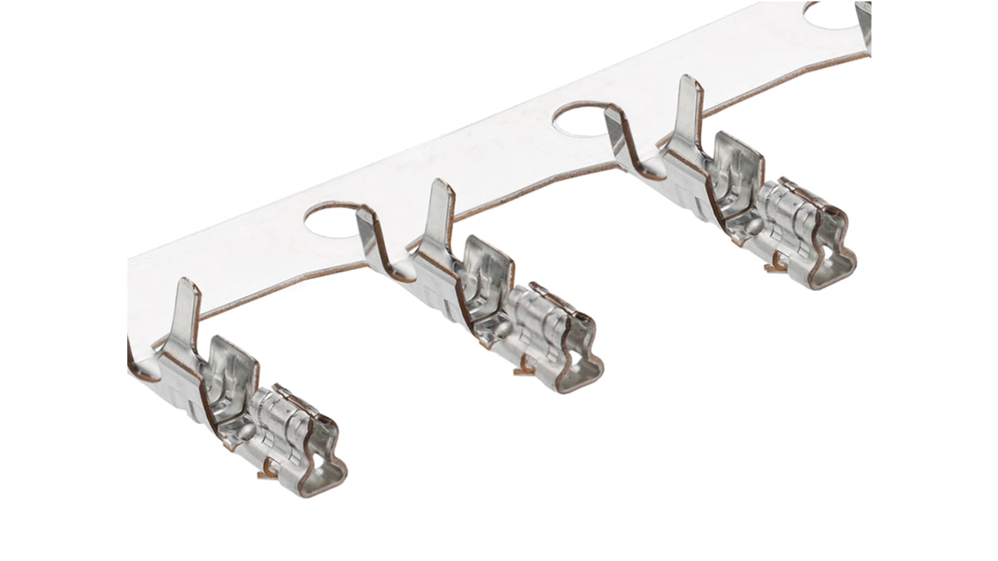 Molex Mini-SPOX Series Female Crimp Terminal, Compression, Crimp Termination, 28AWG Min, 22AWG Max