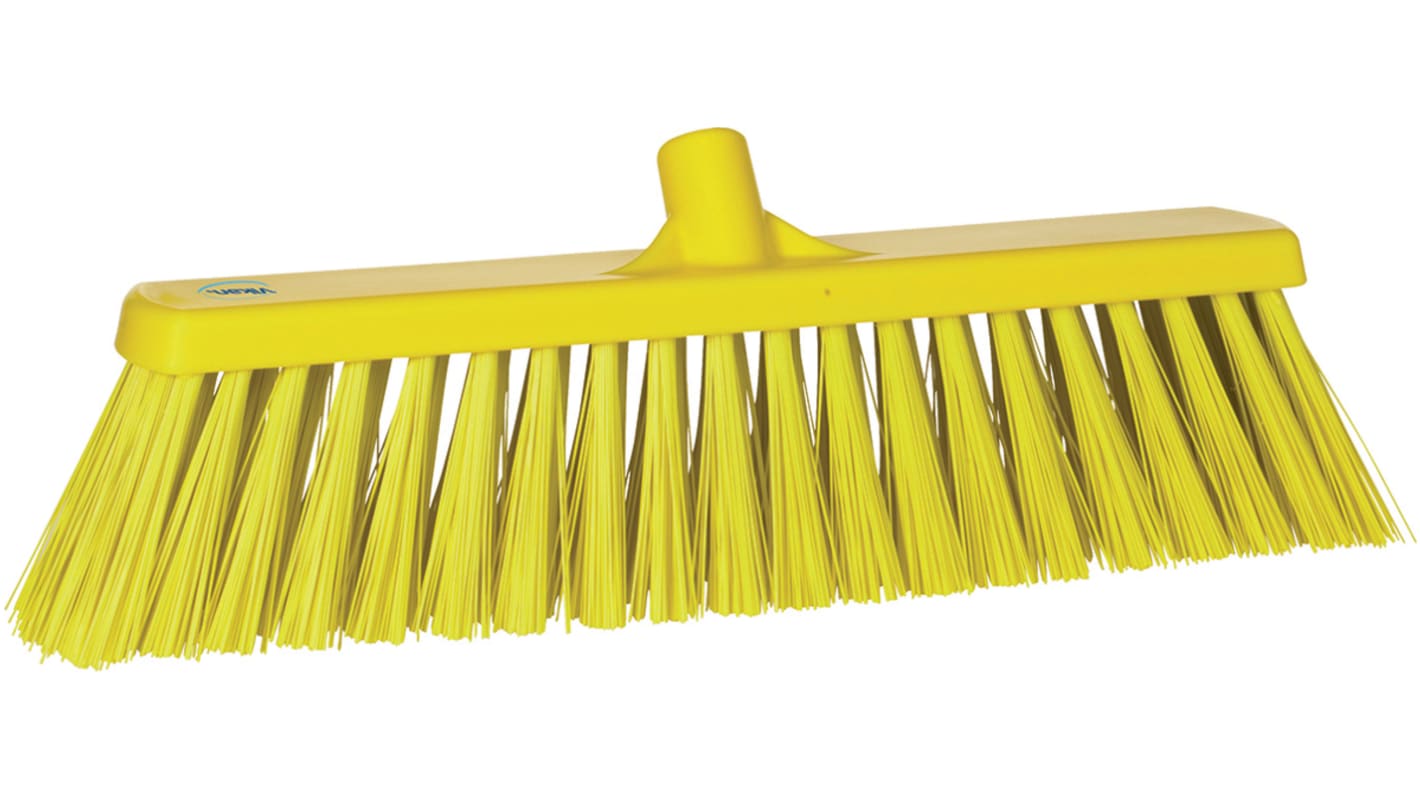 Vikan Broom, Yellow With PET Bristles