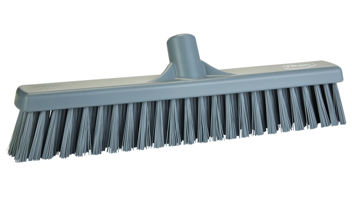 Vikan Broom, Grey With PET Bristles