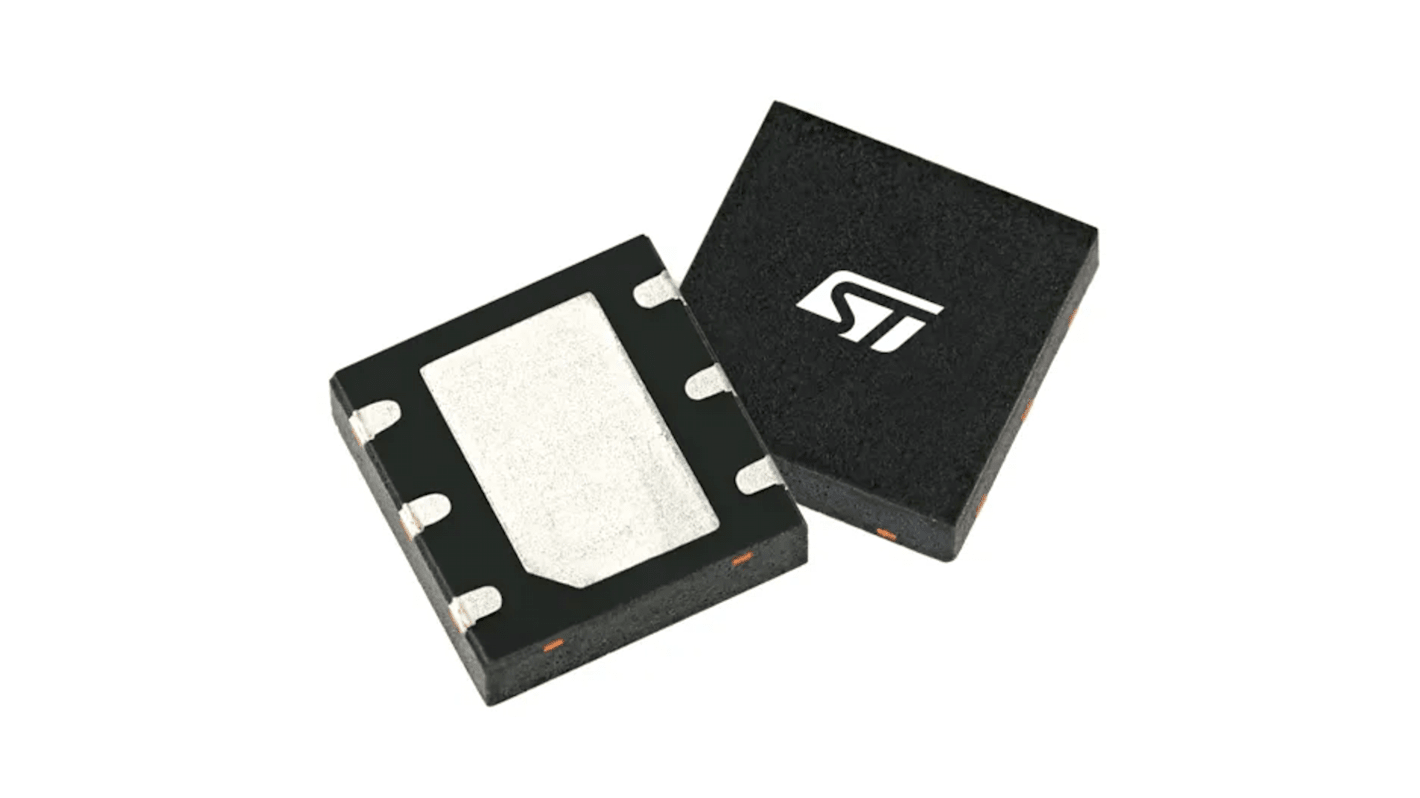 STMicroelectronics LDO稳压芯片, -0.3 → 7 V输出, 2A最大输出, 单路输出, DFN, 6针, 贴片安装, -40°C→+125 °C, ±2%精度