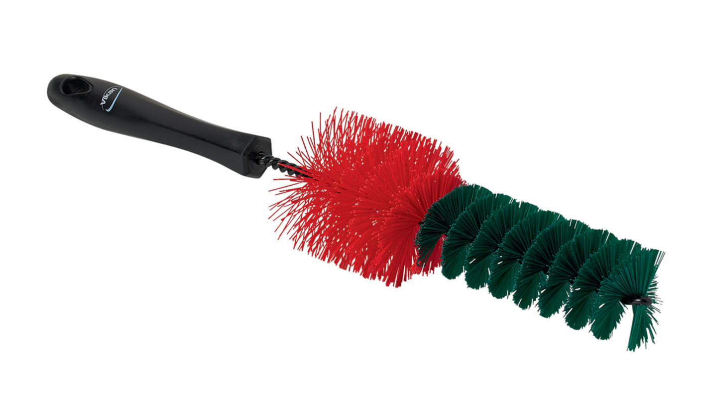 Vikan Hard Bristle Black Scrubbing Brush, 40mm bristle length, Polyester bristle material