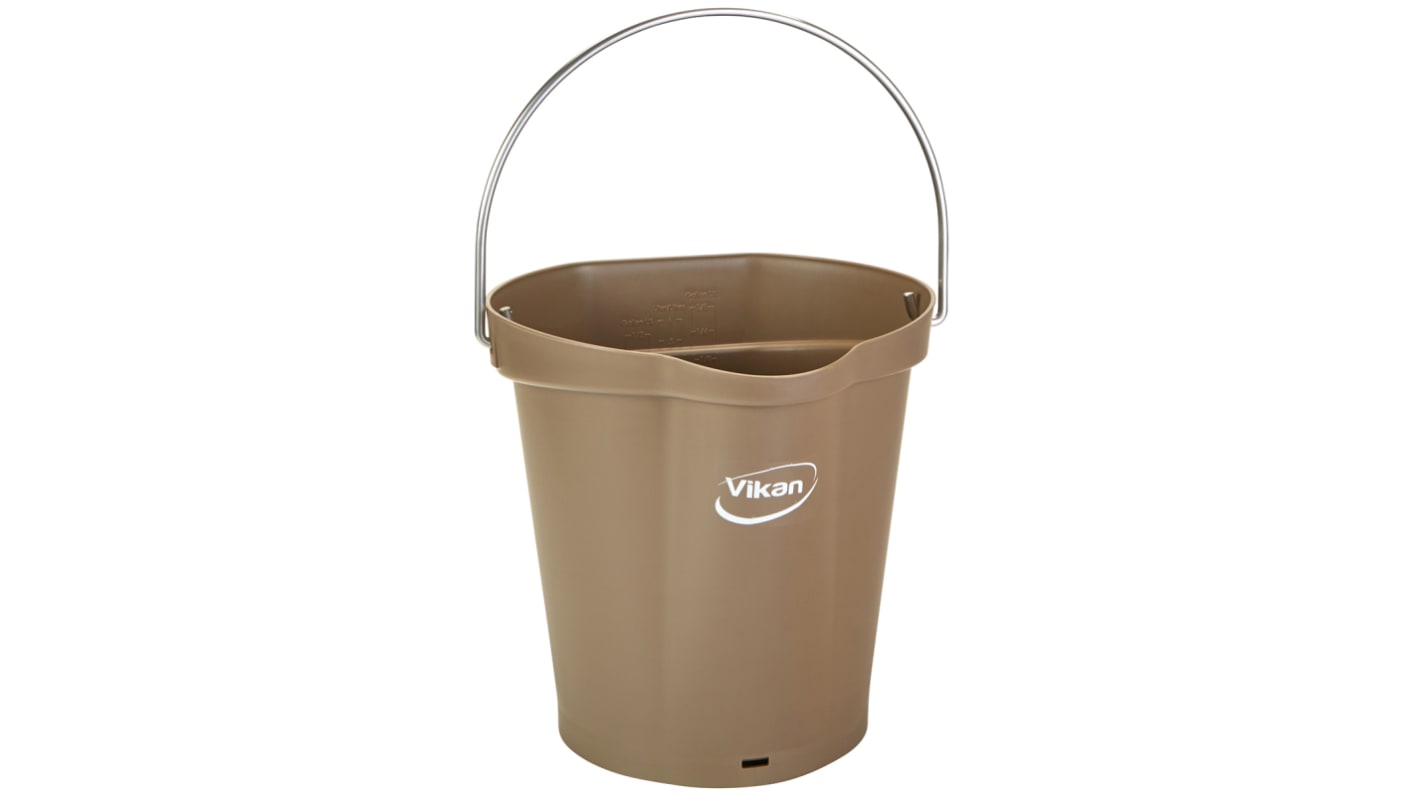 6L Plastic Brown Bucket With Handle