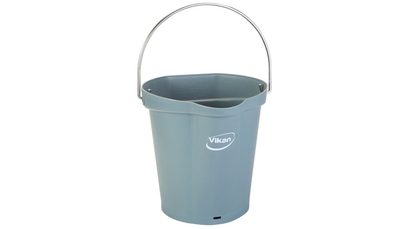 6L Plastic Grey Bucket With Handle