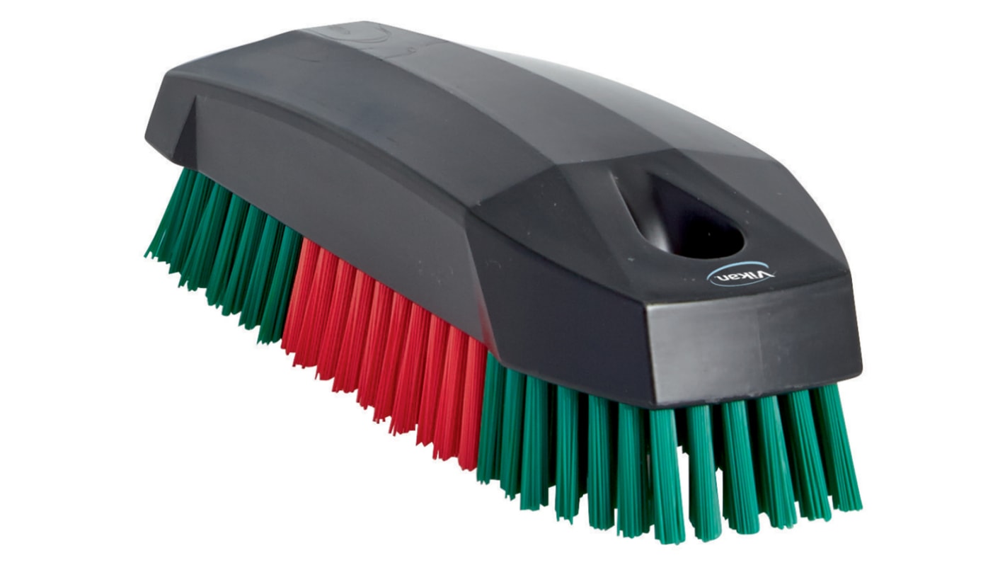 Cepillo limpiador Vikan 644052 Negro, 15mm Cepillo para uñas, Poliéster para Limpieza de manos, contenedores,
