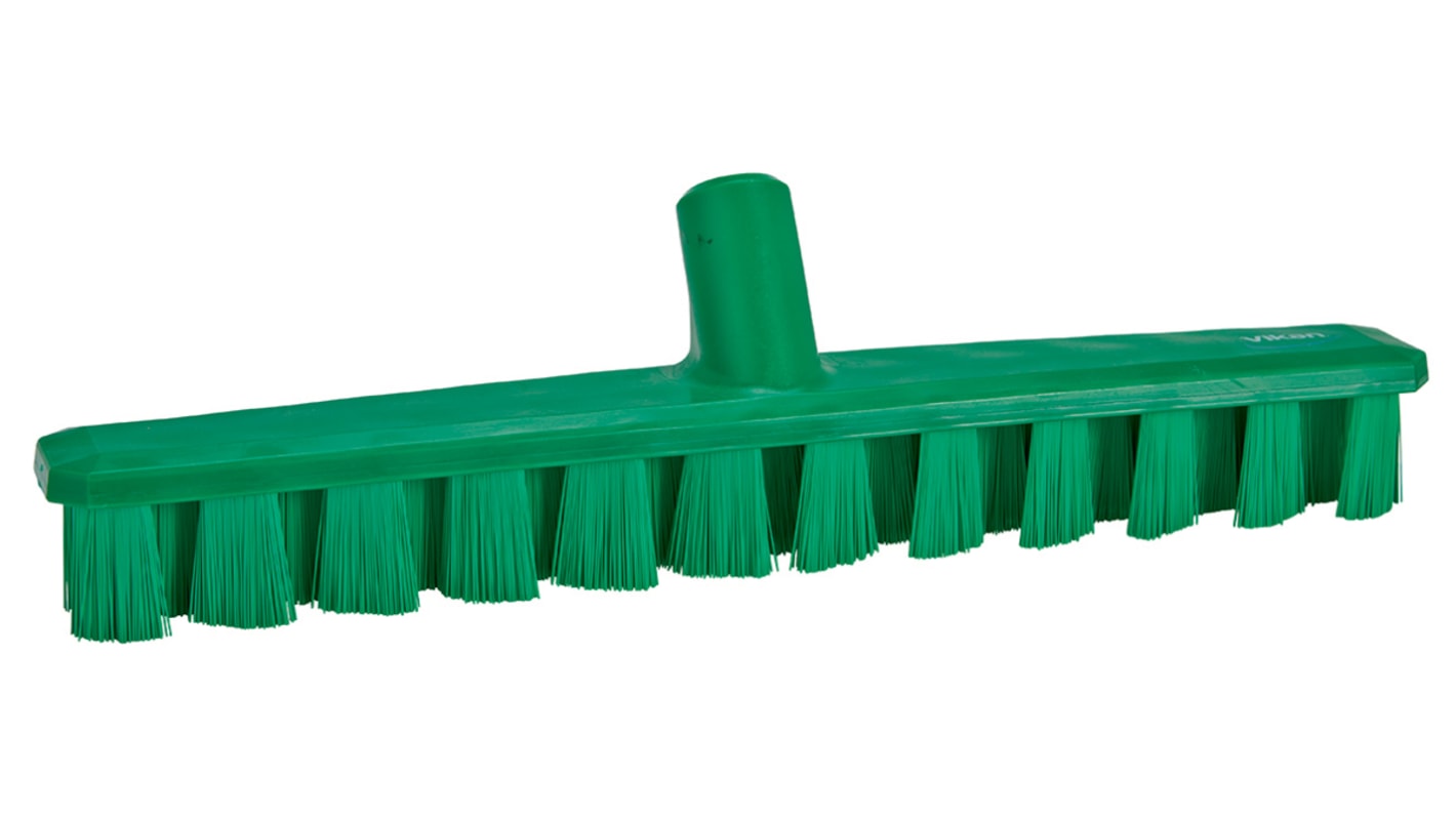 Vikan Hard Bristle Green Scrubbing Brush, 37mm bristle length, PET bristle material