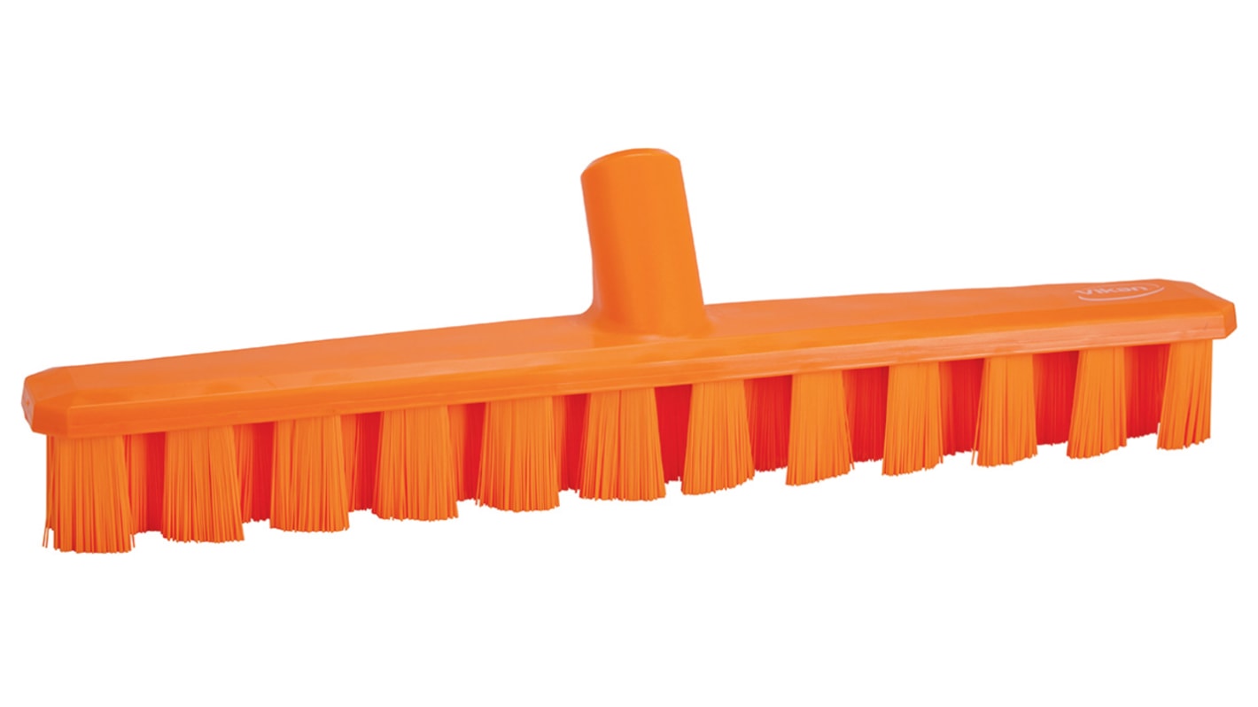 Vikan Hard Bristle Orange Scrubbing Brush, 37mm bristle length, PET bristle material