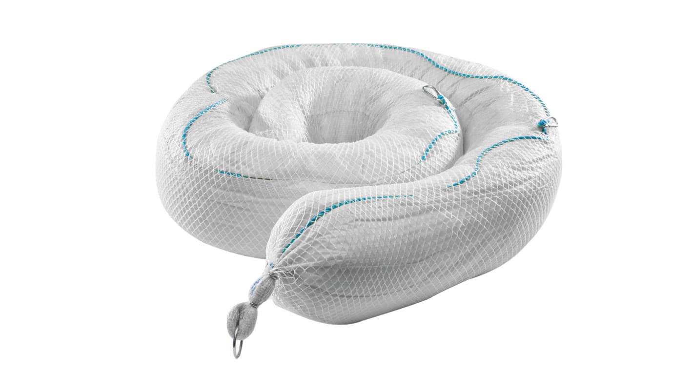 RS PRO Spill Absorbent Boom for Oil Use, 79L Capacity, 1 per Pack