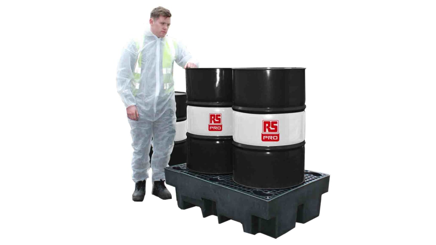 RS PRO Polyethylene Drum Pallet for Oil