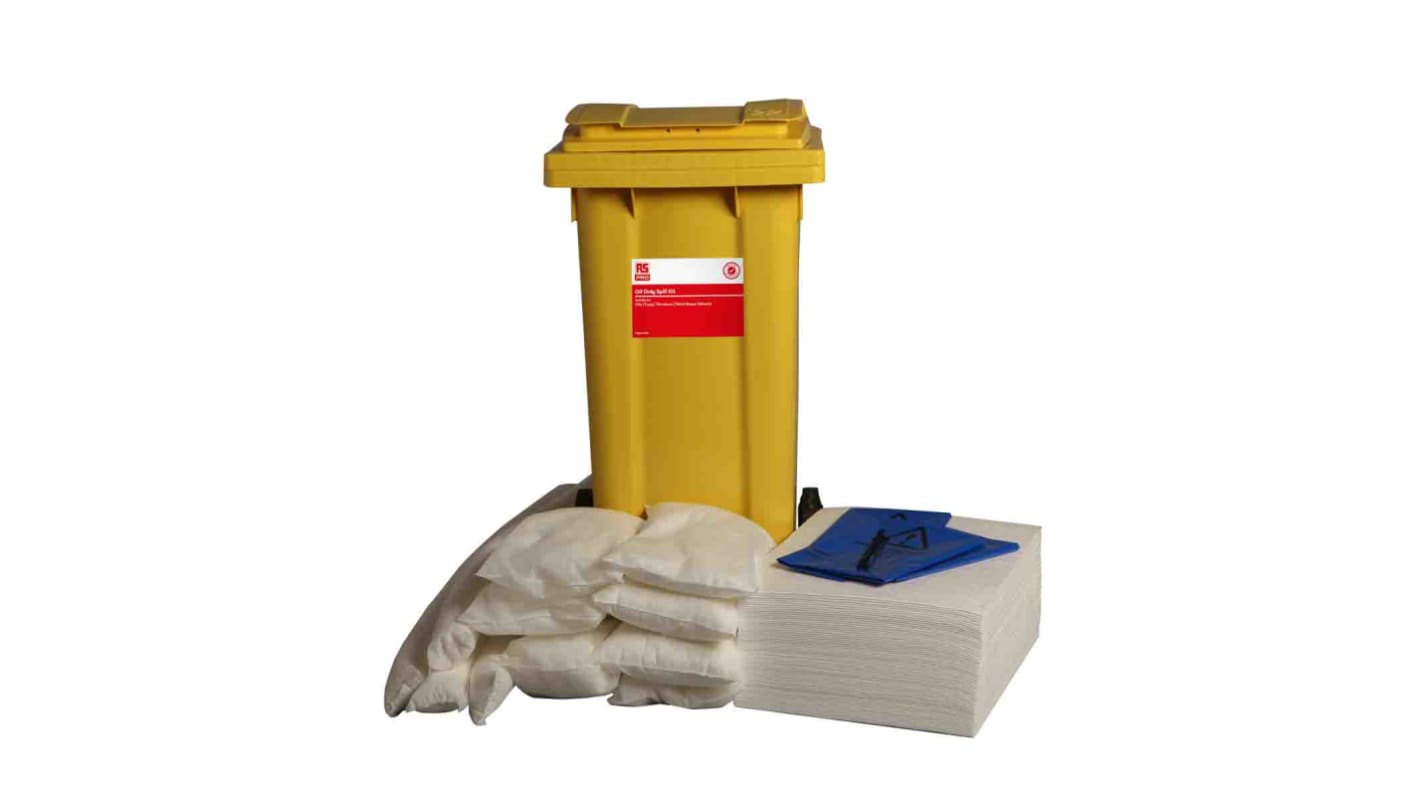 Kit controllo perdite RS PRO 1060 x 480 x 560, capacità assorbente 105L, per Olio