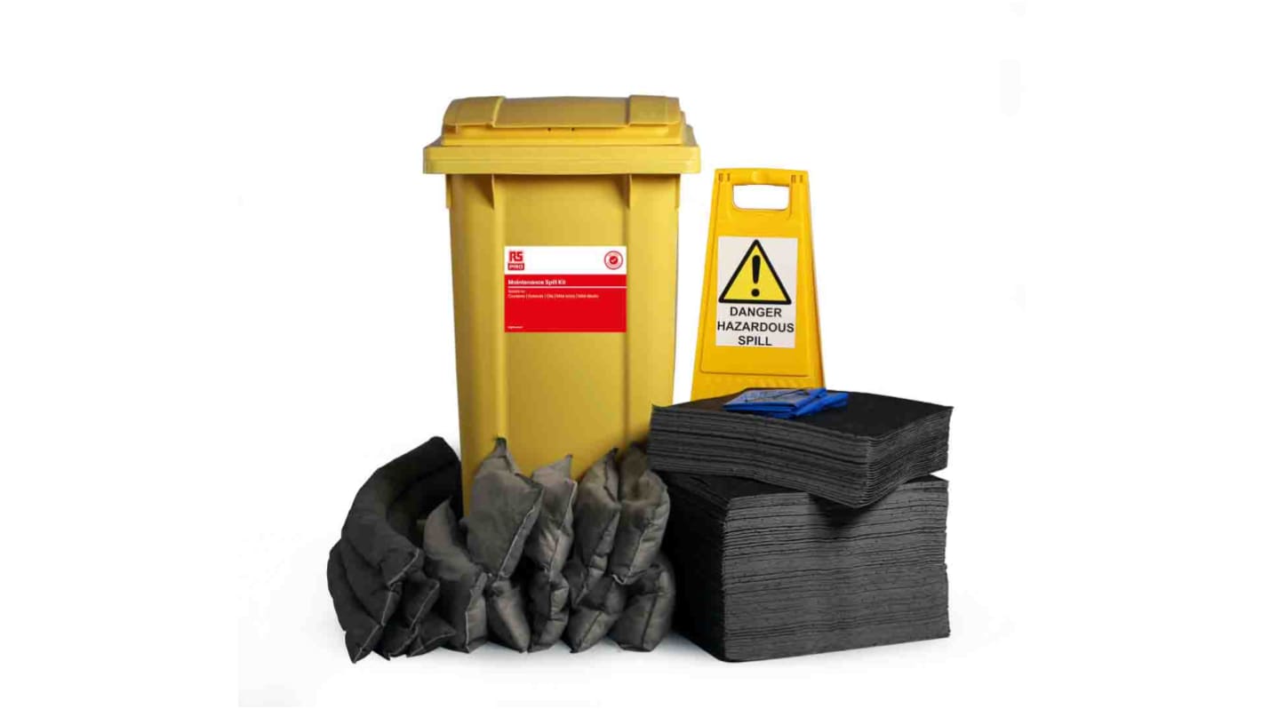 RS PRO Bindemittel-Kit 1060 x 700 x 580, Aufnahme bis 210L, Einsatz in Wartung
