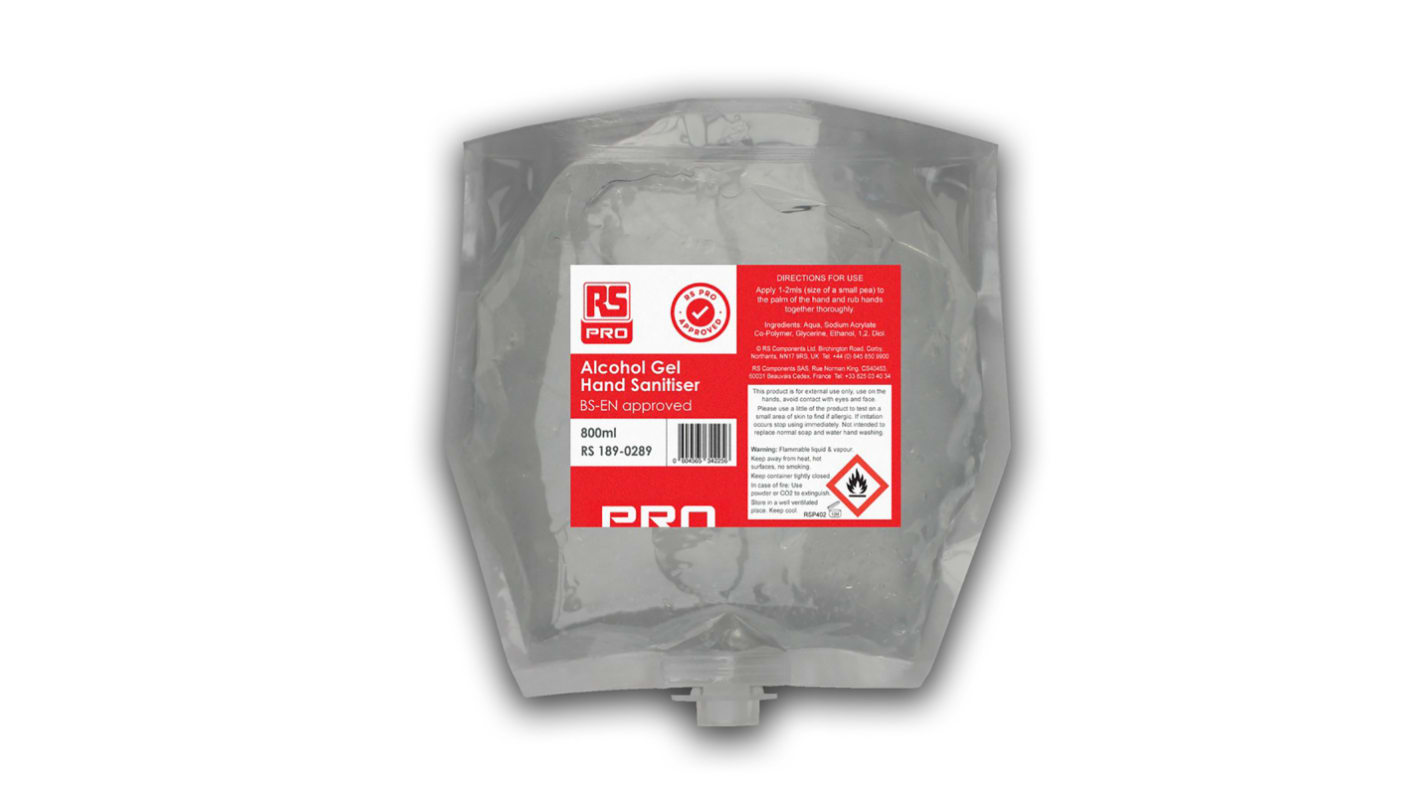RS PRO 800 ml Pouch Hand Sanitiser