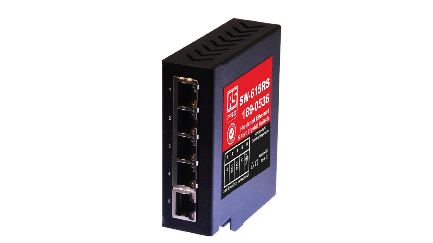 RS PRO Unmanaged 5 Port Ethernet Switch