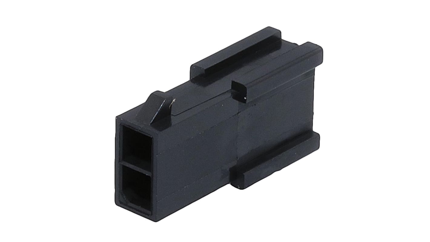 Carcasa de conector de crimpado Molex 43020-0201, Serie Micro-Fit, paso: 3mm, 2 contactos, 2 filas, Macho, Montaje de