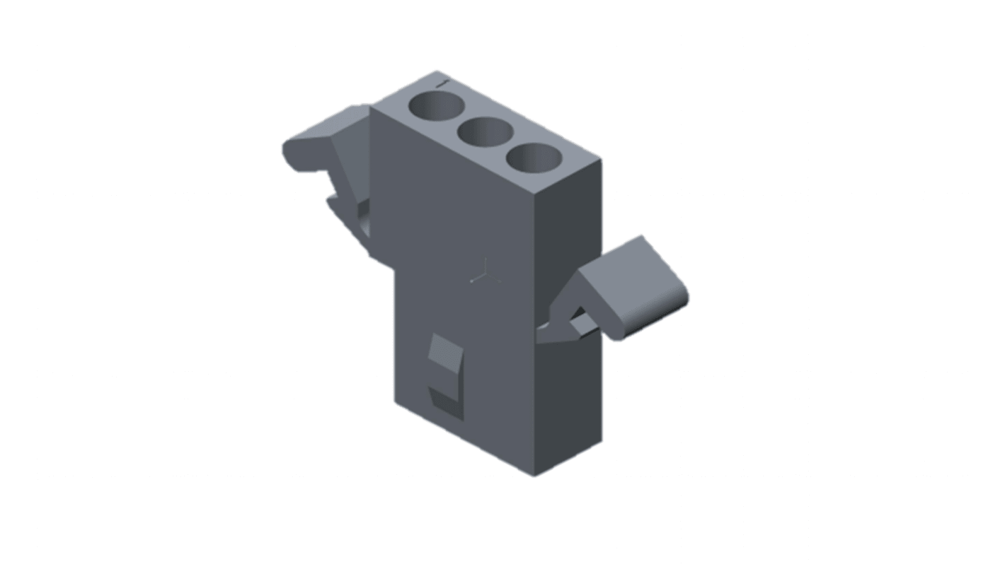 Molex, Standard .062" Female Crimp Connector Housing, 1.57mm Pitch, 3 Way, 1 Row