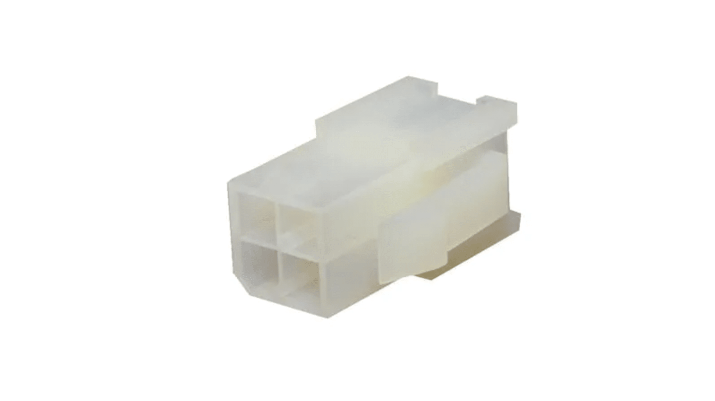 Molex Mini-Fit Crimpsteckverbinder-Gehäuse Stecker 4.2mm, 4-polig / 2-reihig, Tafelmontage für 5558, 30490