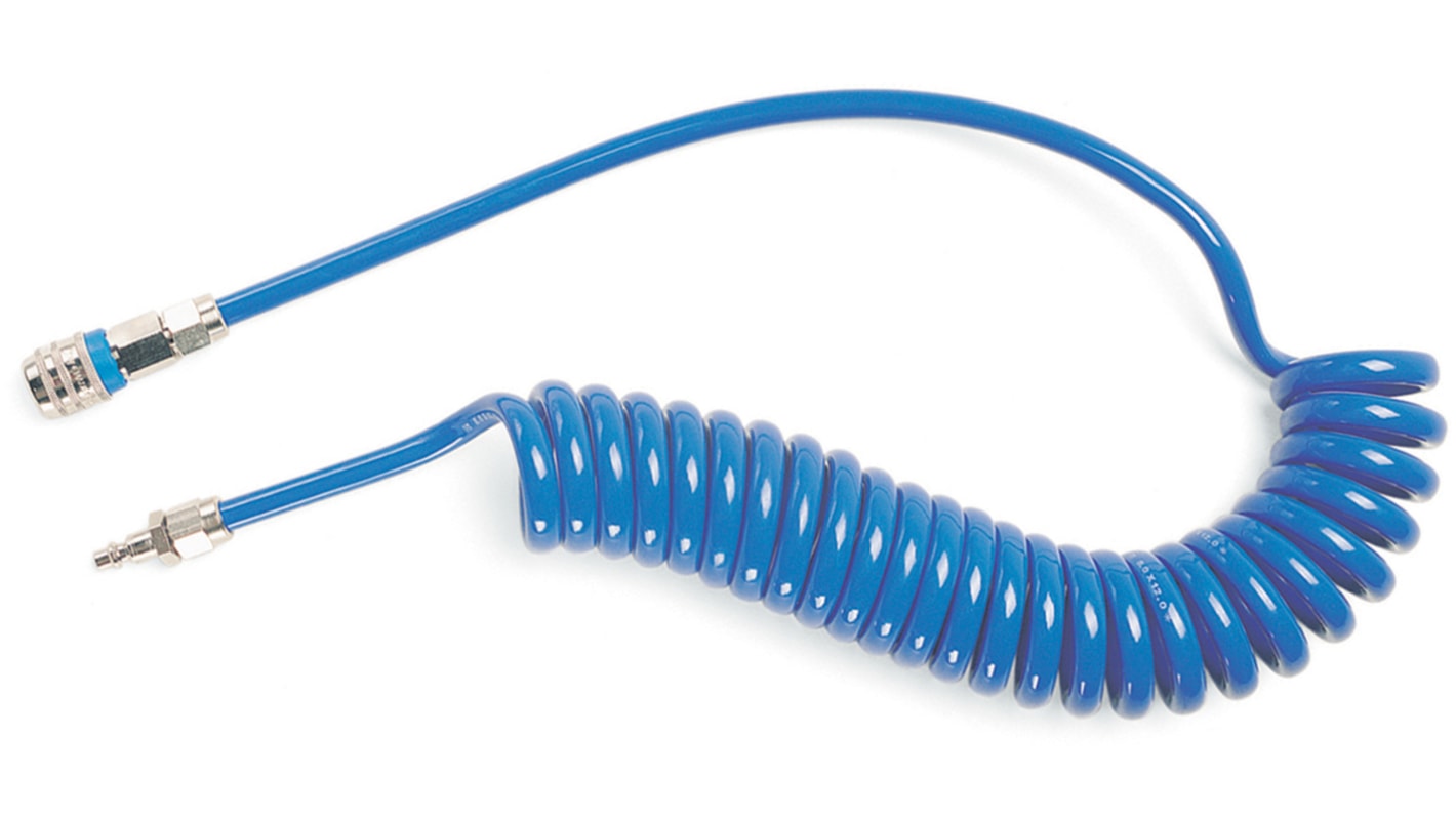 Tuyau spiralé Spirale 320, Bleu, Diam.ext 12mm, Long. 2m