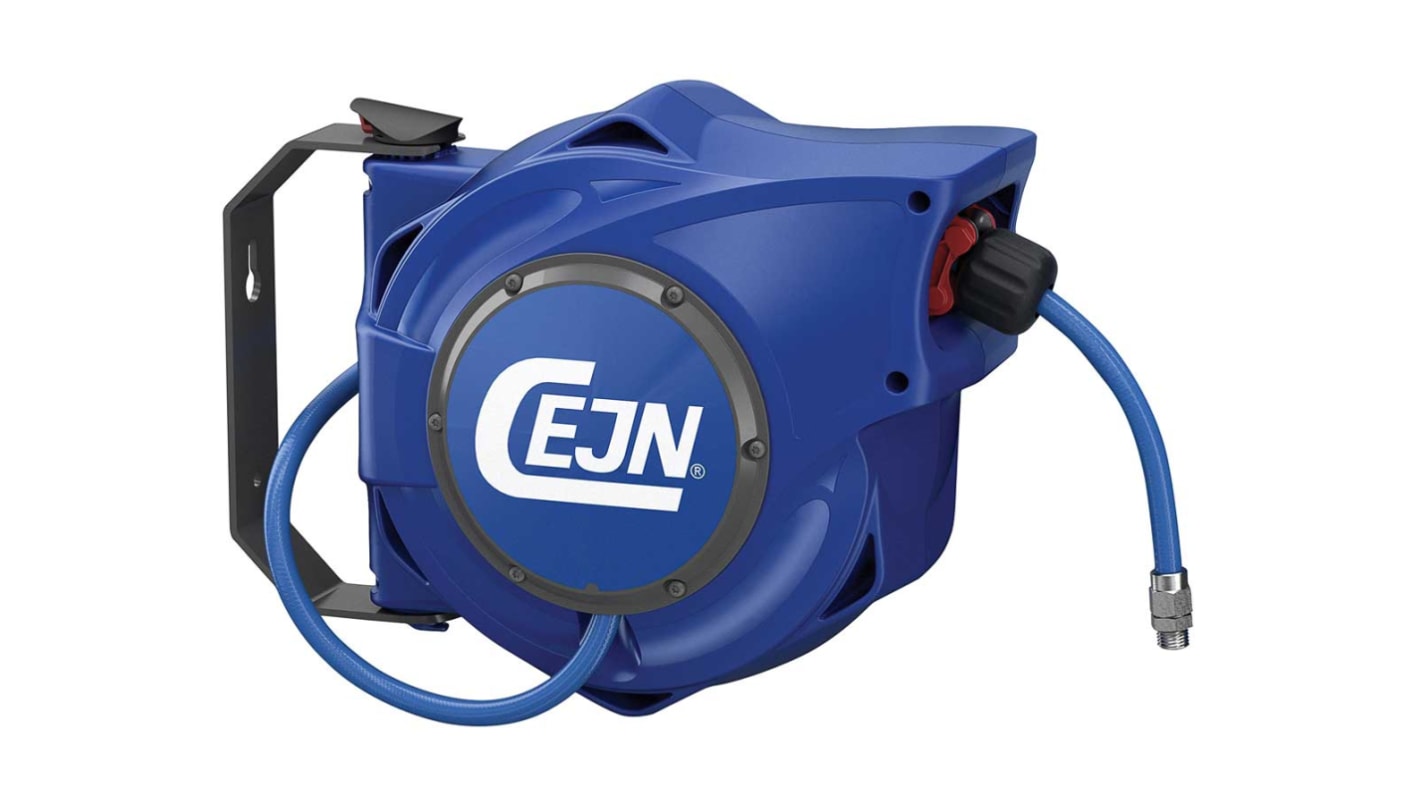 CEJN Wall Mounted 10m Air Hose Reel, 8mm Inner Diameter, 12mm Outer Diameter