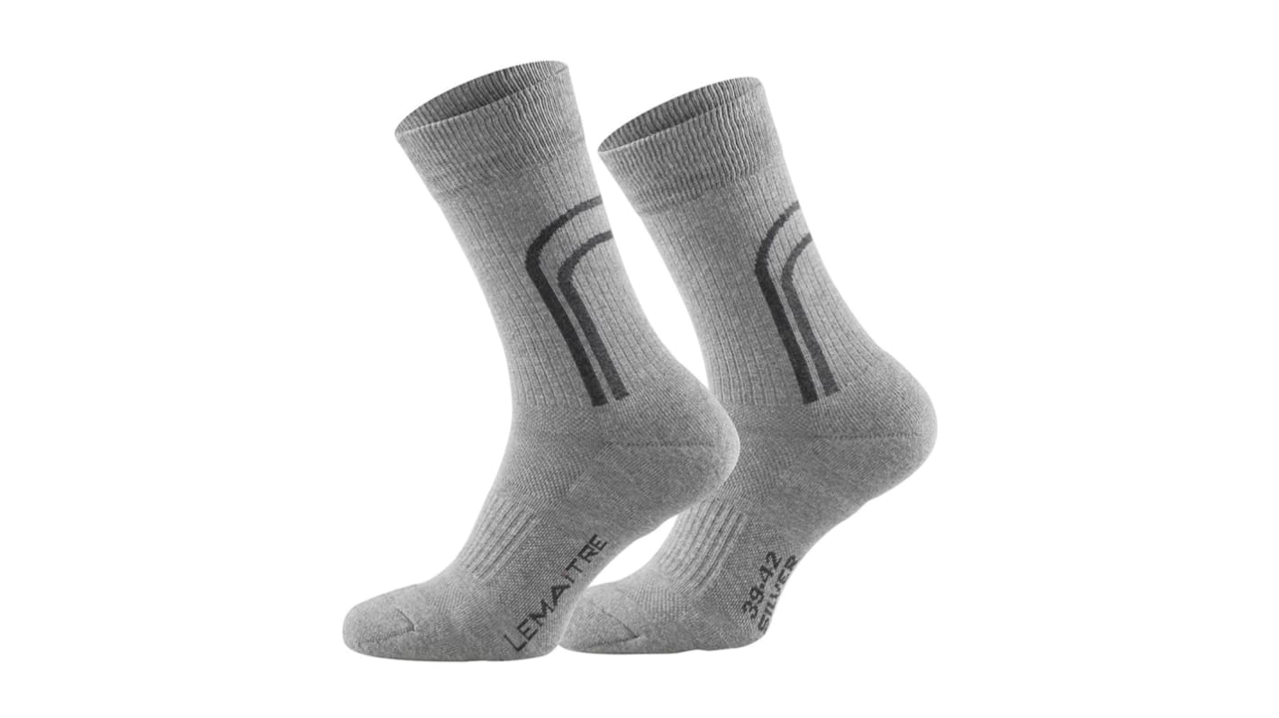 LEMAITRE SECURITE Grey Socks, size 35 → 37