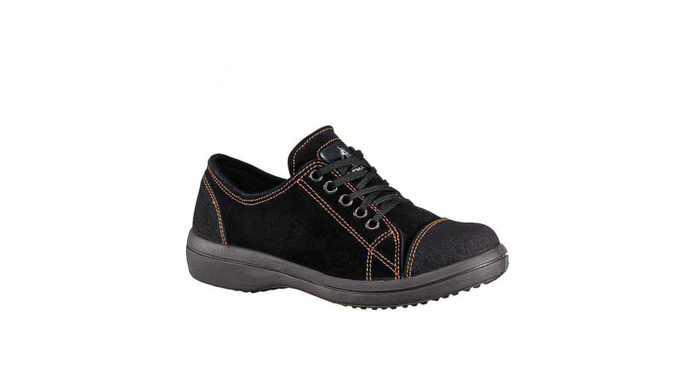 Baskets de sécurité LEMAITRE SECURITE VITAMINE Femme, T 38 Noir, Orange, S3, SRC, Antistatiques
