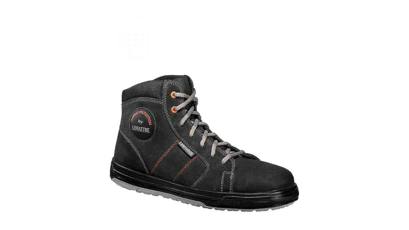 LEMAITRE SECURITE SAXO Black Aluminium Toe Capped Men's Ankle Safety Boots, EU 38
