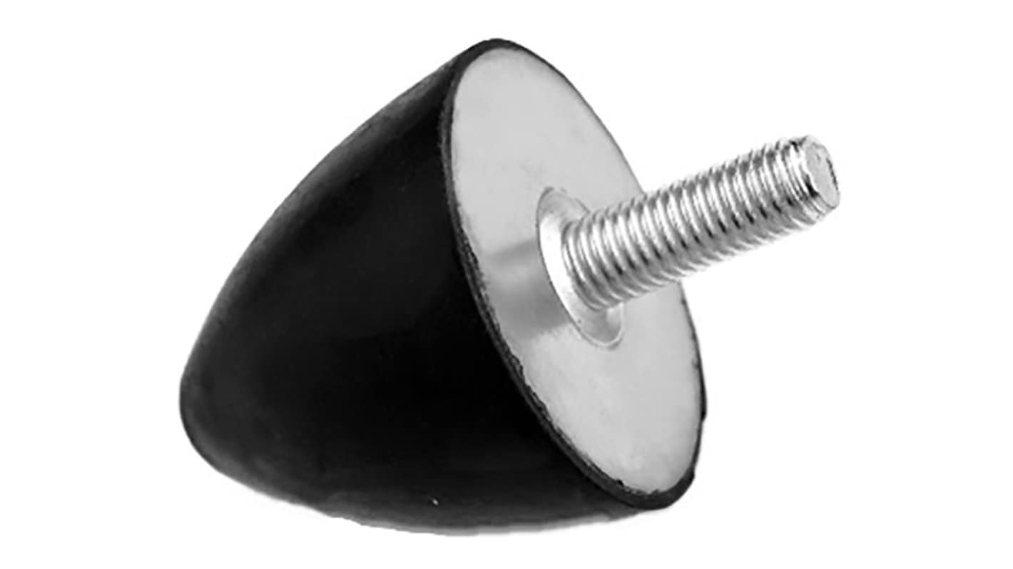 RS PRO M6 Anti Vibration Mount, Bump Stop with 35kg Compression Load