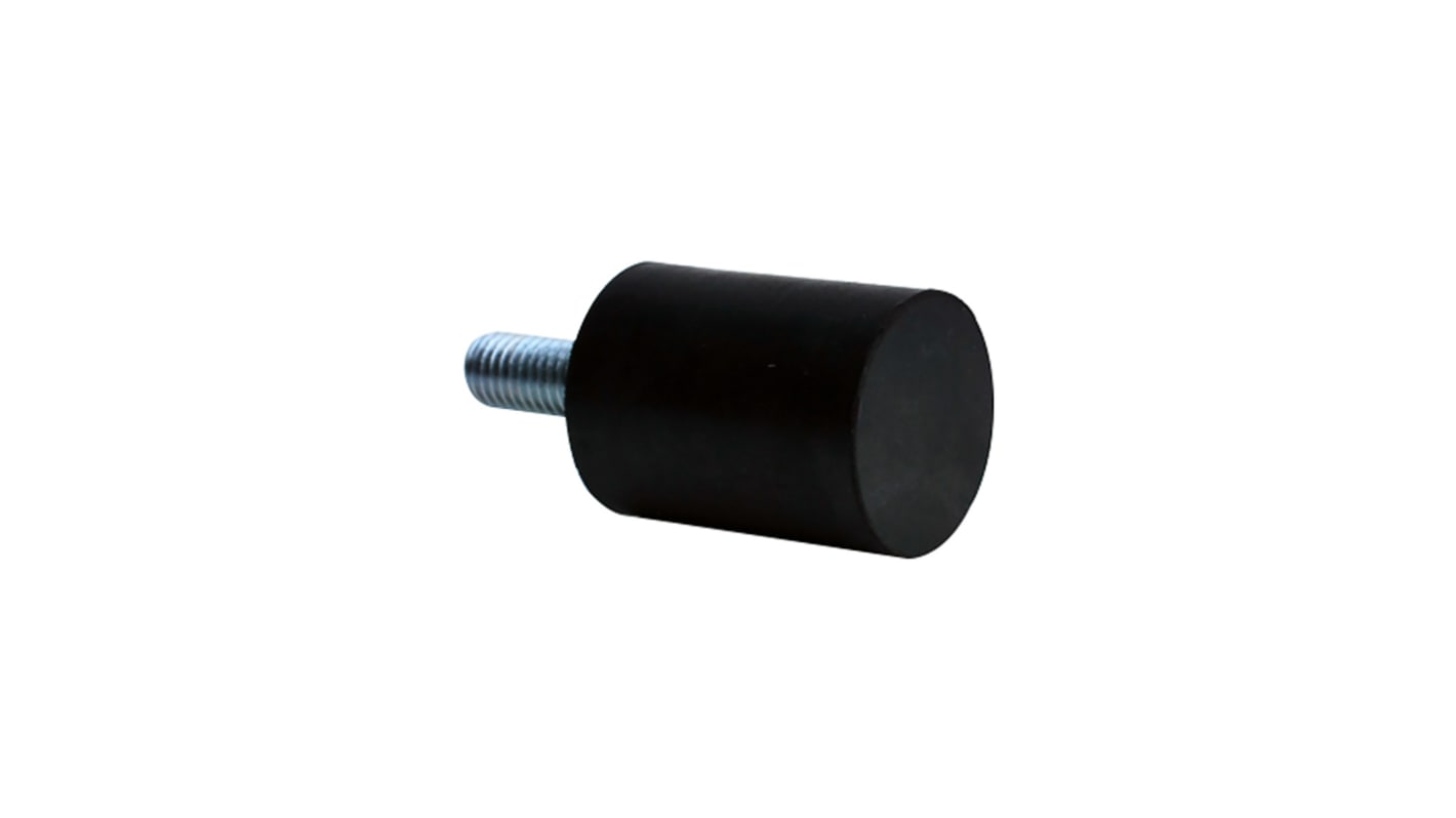 RS PRO M12 Anti Vibration Mount, Rubber Bobbin with 834kg Compression Load