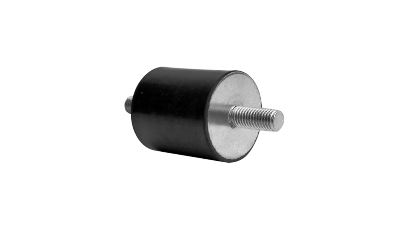 RS PRO M10 Anti Vibration Mount, Male to Male Bobbin with 97.6kg Compression Load