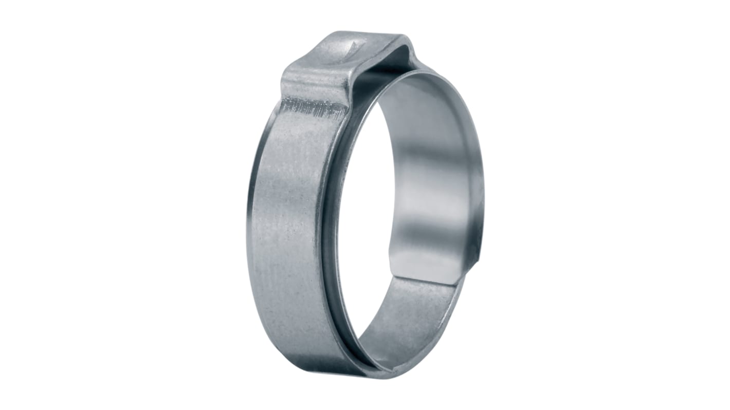 Oetiker Stainless Steel O Clip, 7.4mm Band Width, 9.5 → 11.5mm ID