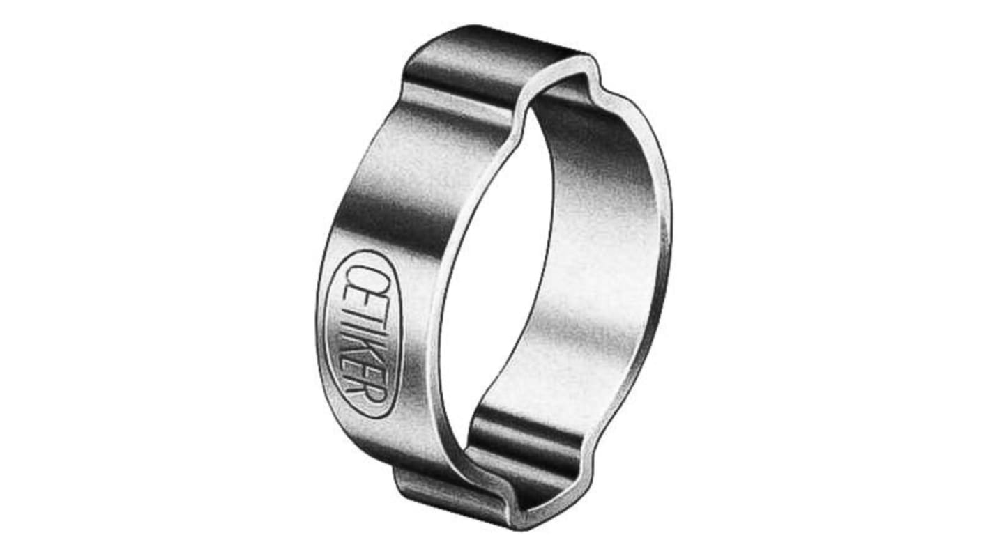 Oetiker Zinc Plated Steel O Clip, 6mm Band Width, 5 → 7mm ID