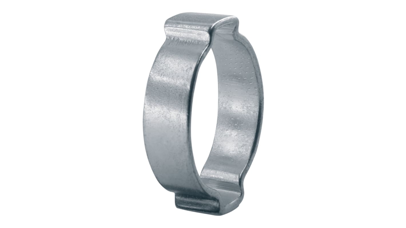 Oetiker Zinc Plated Steel O Clip, 8mm Band Width, 15 → 18mm ID