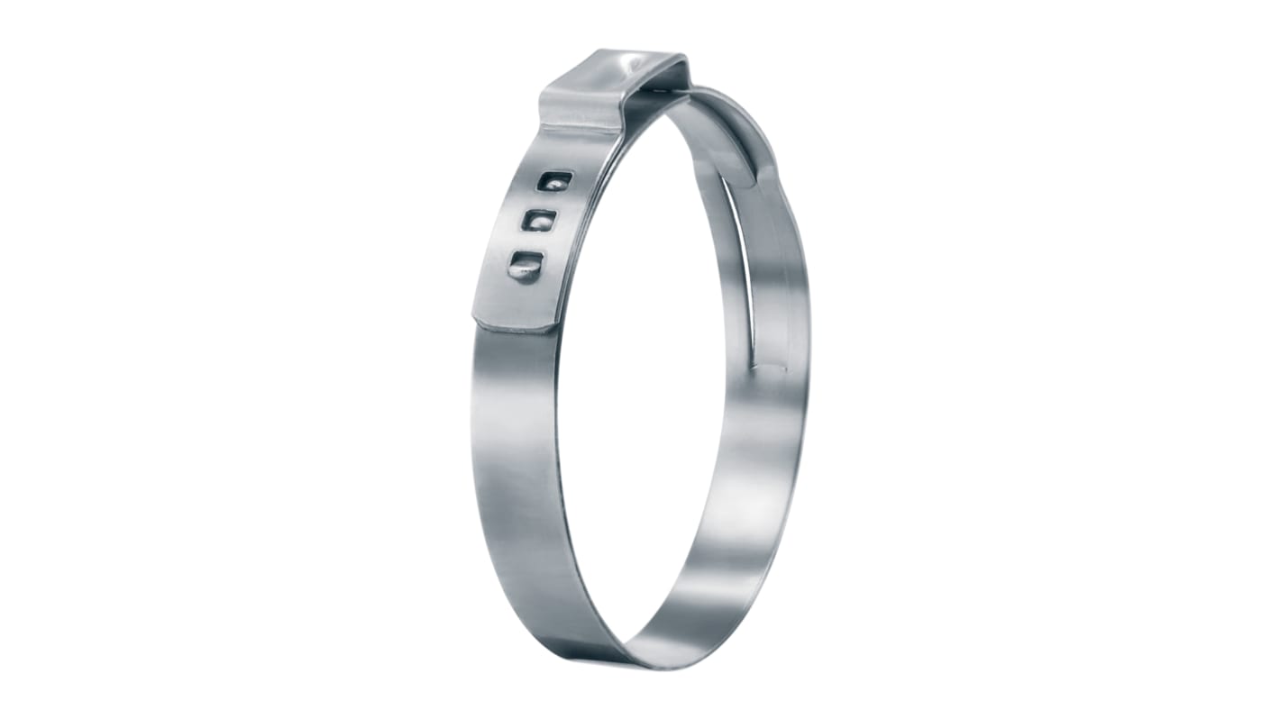 Oetiker Stainless Steel Stepless O Clip, 7mm Band Width, 13.2 → 15.7mm ID