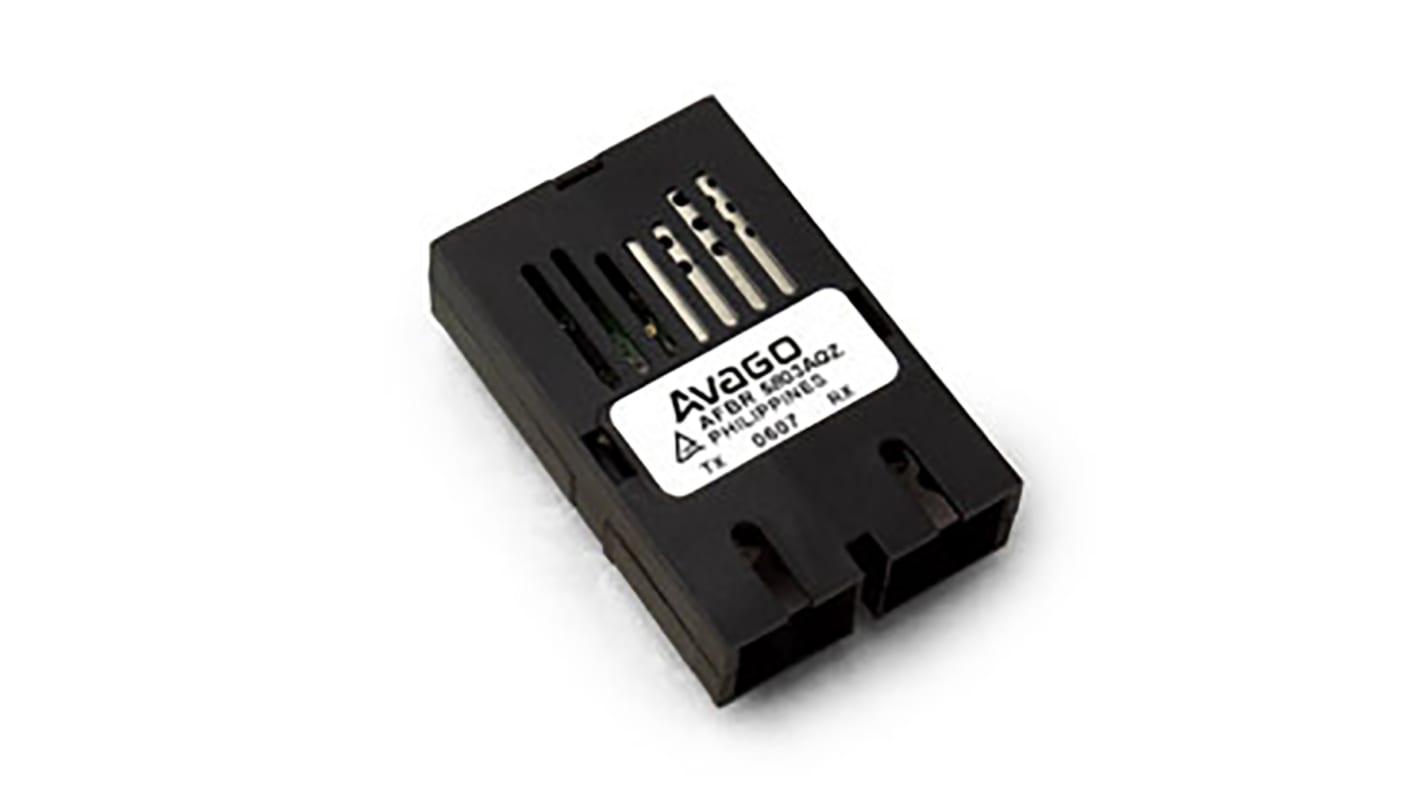 Broadcom 光纤收发器, 峰值发射波长1380nm, ST连接器, 最高125Mbit/s, AFBR系列