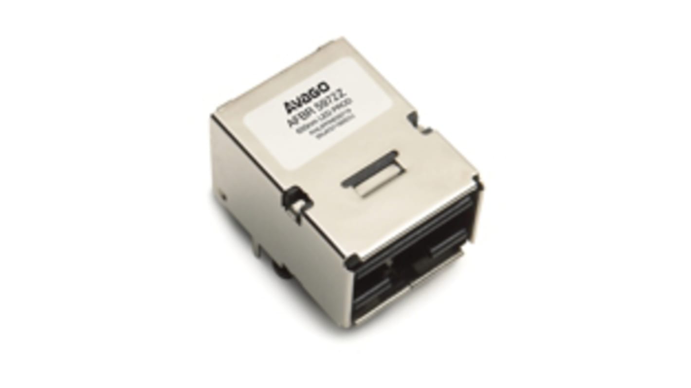 Broadcom AFBR-5972Z Fibre Optic Transceiver, Versatile Link Connector, 125Mbit/s, 675nm 675nm 8-Pin