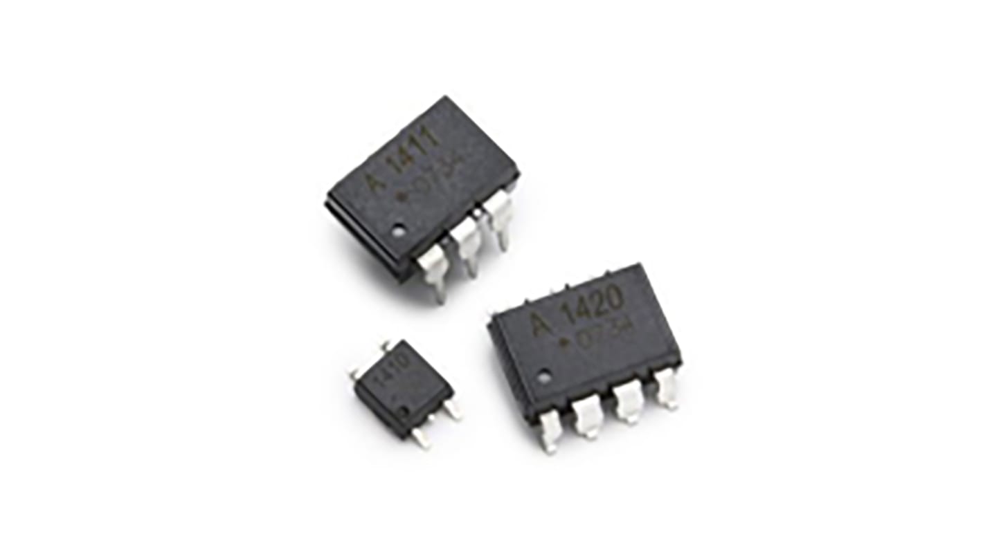 Broadcom ASSR-4110 Series Solid State Relay, 0.12 A Load, Surface Mount, 400 V Load, 0.8 V Control